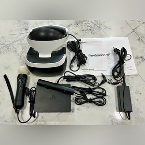 Sony PlayStation VR Headset in Black and White Like New